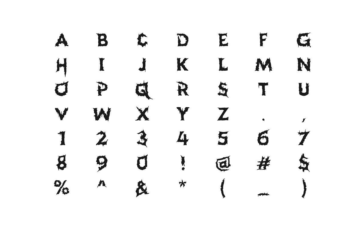 Hellstorm Brutal Typeface preview 3