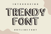 Heroes Outline Font, a Handwritten Font by Fourteen Letter (Thumbnail 2 of 8)
