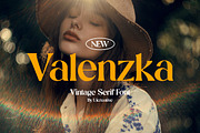 Valenzka Vintage Serif Font, a Serif Font by UICreative (Thumbnail 1 of 11)