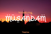 Musandam - Arabic look font, a Script Font by TokoPress (Thumbnail 1 of 10)