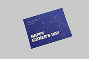 Blue Fathers Day Greeting Card, a Card Template by Neermana (Thumbnail 4 of 4)