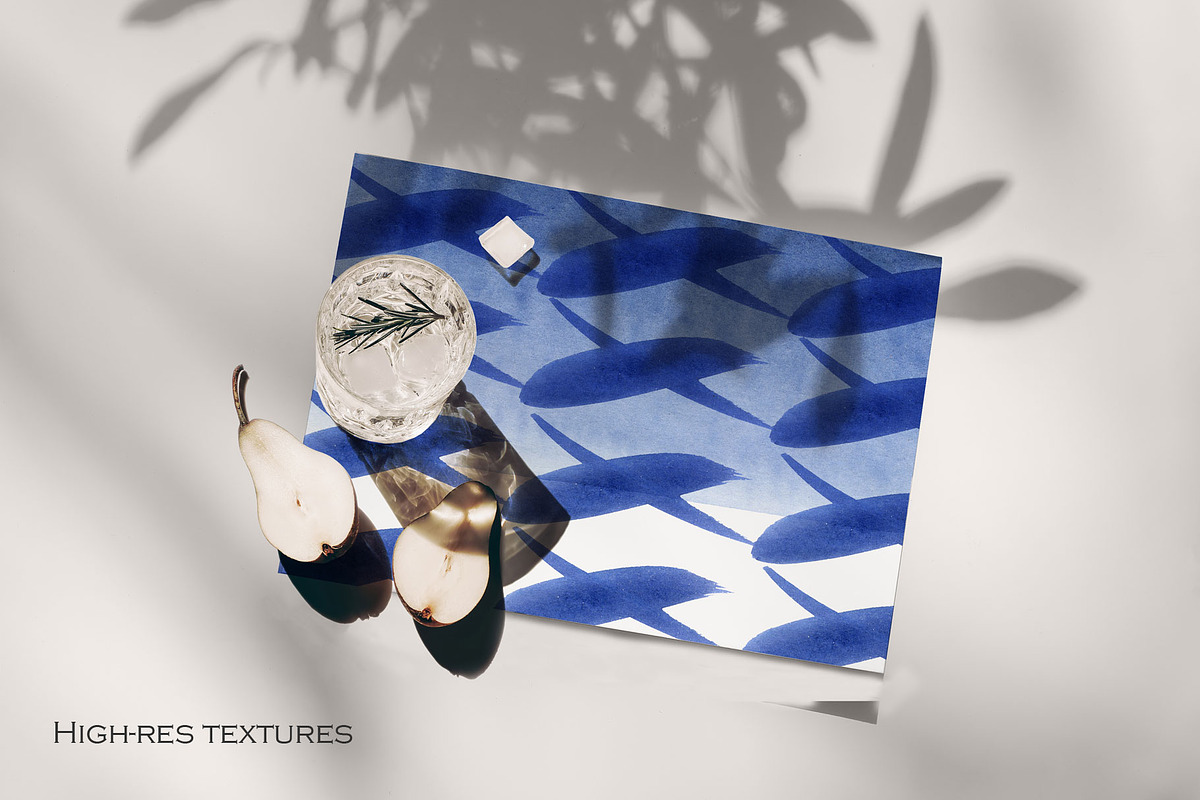 Sapphire Blue Clipart Watercolor, a Texture Graphic by FineArt (Photo 5 of 12)