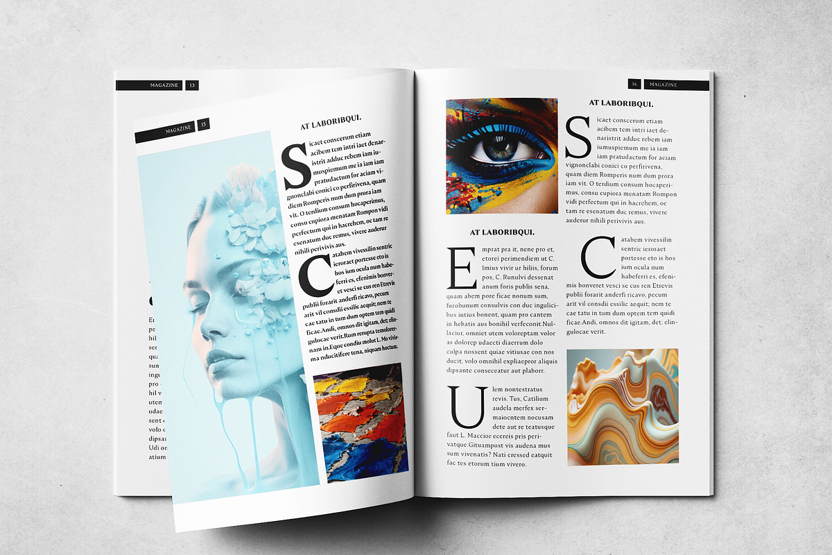 Clean Magazine Print Layout Template, a Magazine Template by Grkic Creative (Photo 9 of 13)