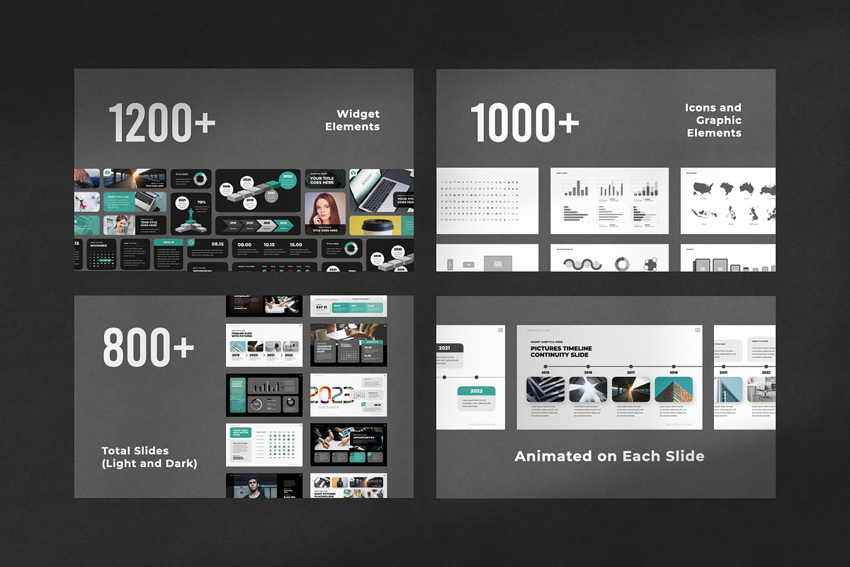 WDGT Animated PowerPoint Template, a Presentation Template by Creathrive Design (Photo 2 of 15)