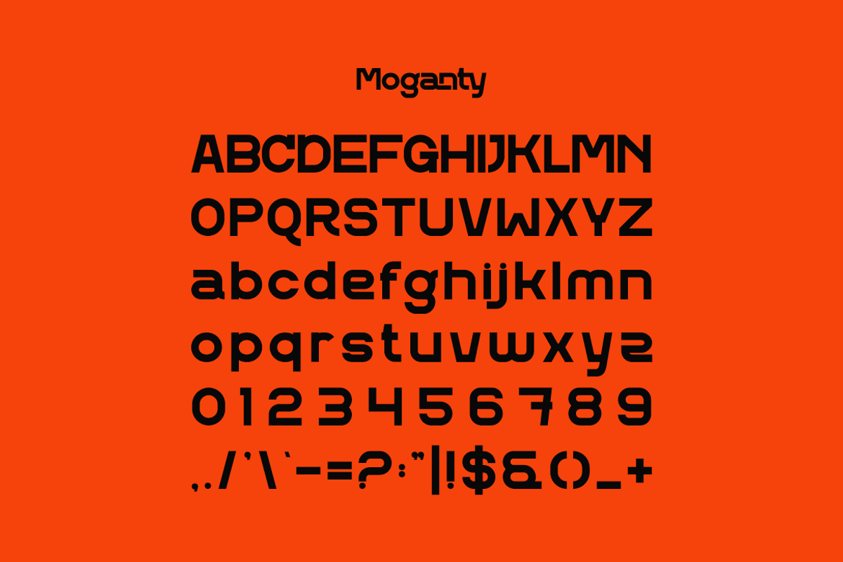 Moganty - Condensed Font, a Sans Serif Font by Iqsiart Studio (Photo 2 of 7)