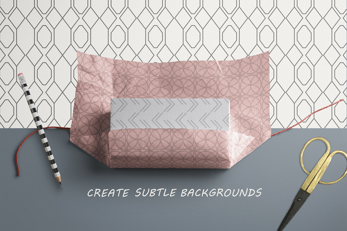 Monoline Geometric Patterns, a Pattern Graphic by Pixavics (Photo 2 of 9)