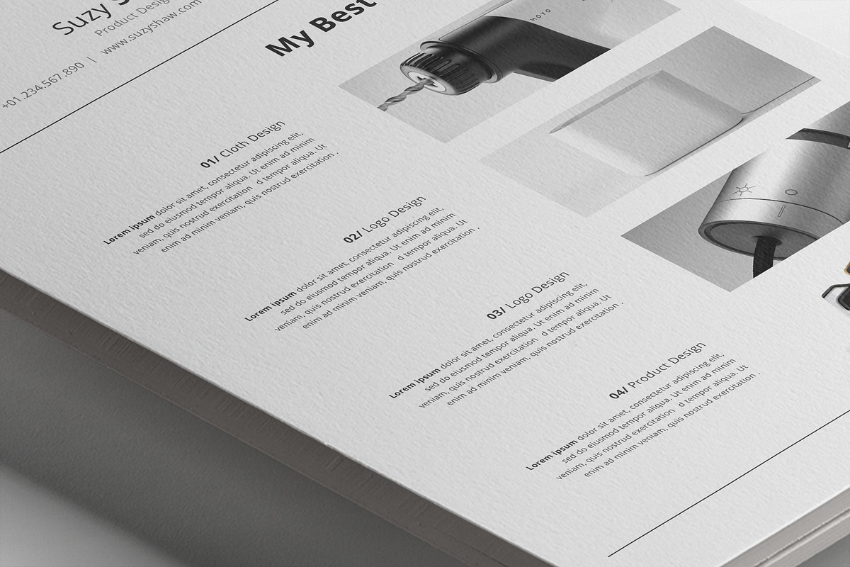 Suzy Resume Template, a Resume Template by Nina Shaw (Photo 9 of 11)