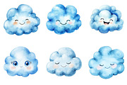 Blue Emoticon Cloud, an Illustration by Design Market (Thumbnail 4 of 4)