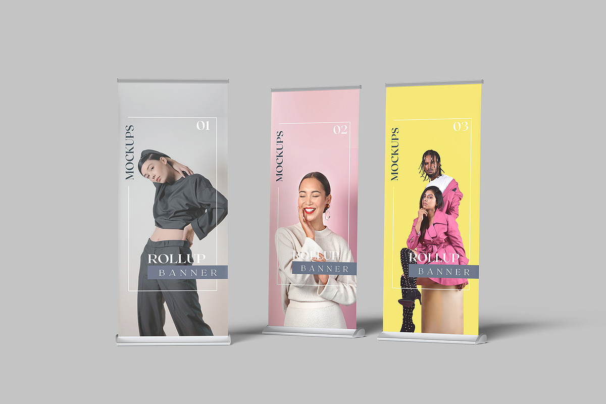 Rollup Banner Mockup, an Advertising Mockup by Graphiculon (Photo 9 of 11)