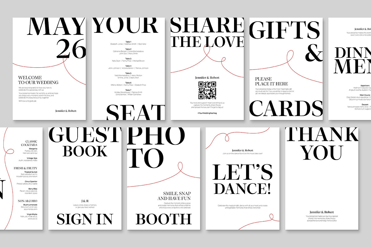 Wedding Signage Templates, a Stationery Template by BrandPacks (Photo 3 of 5)