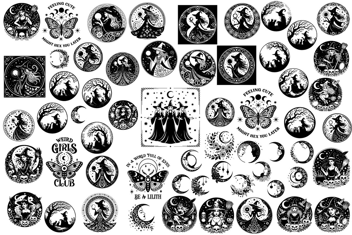 MEGA Halloween Bundle 558 items, a Seasonal Illustration by TatianaCociorva (Photo 5 of 12)