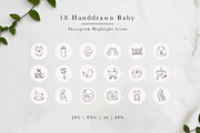 Baby Instagram Story Cover Icons, a Social Media Template by Irene Florentina Design (Thumbnail 2 of 4)
