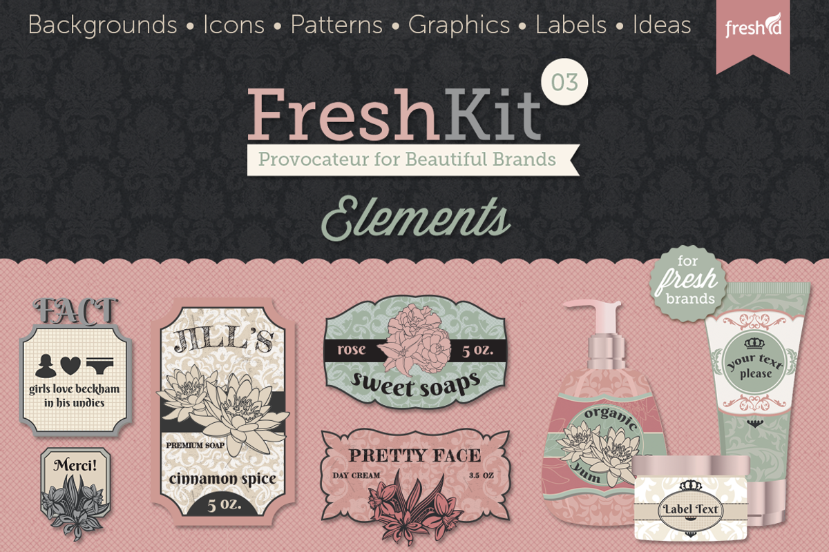 FreshKit03 Provocateur Elements, an Illustration by Fresh ID (Photo 1 of 5)