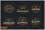 Retro Sunbursts, a Decorative Illustration by Vecster (Thumbnail 4 of 4)