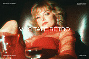 VHS Tape Retro Photo Effect, a Layer Style Add-On by dokudokunomi (Thumbnail 1 of 5)