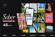 SOBER / Social Media KIT Canva, a Social Media Template by Antelope Studio (Thumbnail 4 of 7)