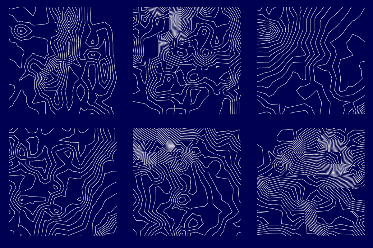 30 Vector Topographic Maps, a Texture Graphic by Projectile (Photo 9 of 10)