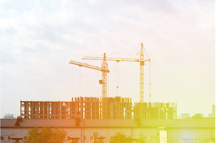 Construction cranes, construction, an Industrial Photo by darksoul72