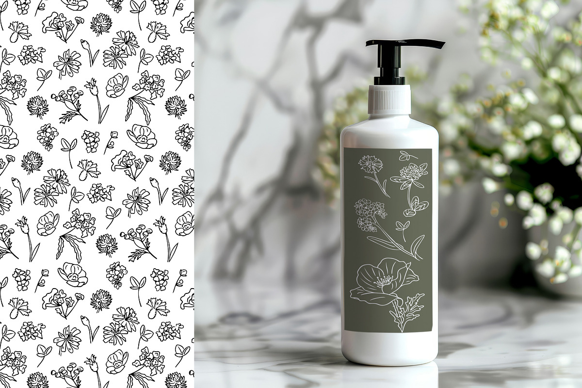 Hand-Drawn Wildflowers, a Decorative Illustration by Decor Lines (Photo 9 of 10)