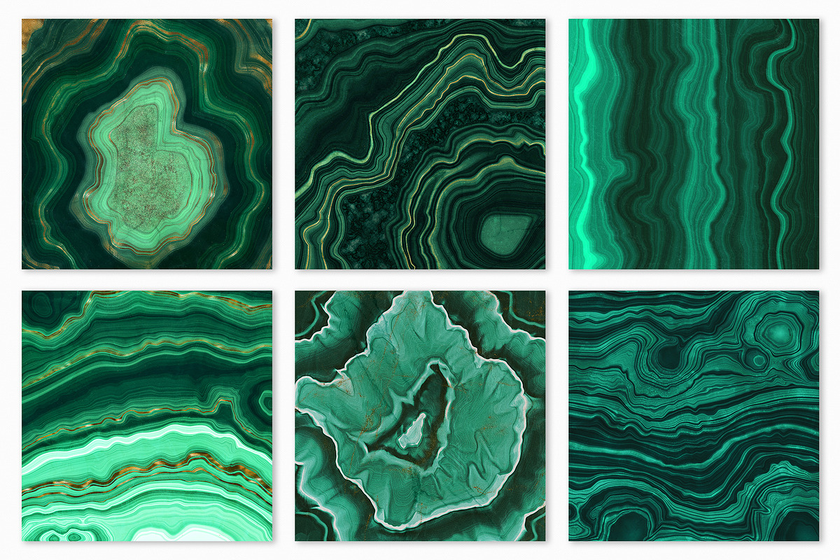 10 Malachite & Gold Mineral Textures, a Texture Graphic by CatJello Graphics (Photo 20 of 21)