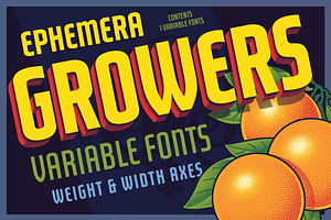 EFCO Growers Variable Fonts, a Sans Serif Font by Ilham Herry