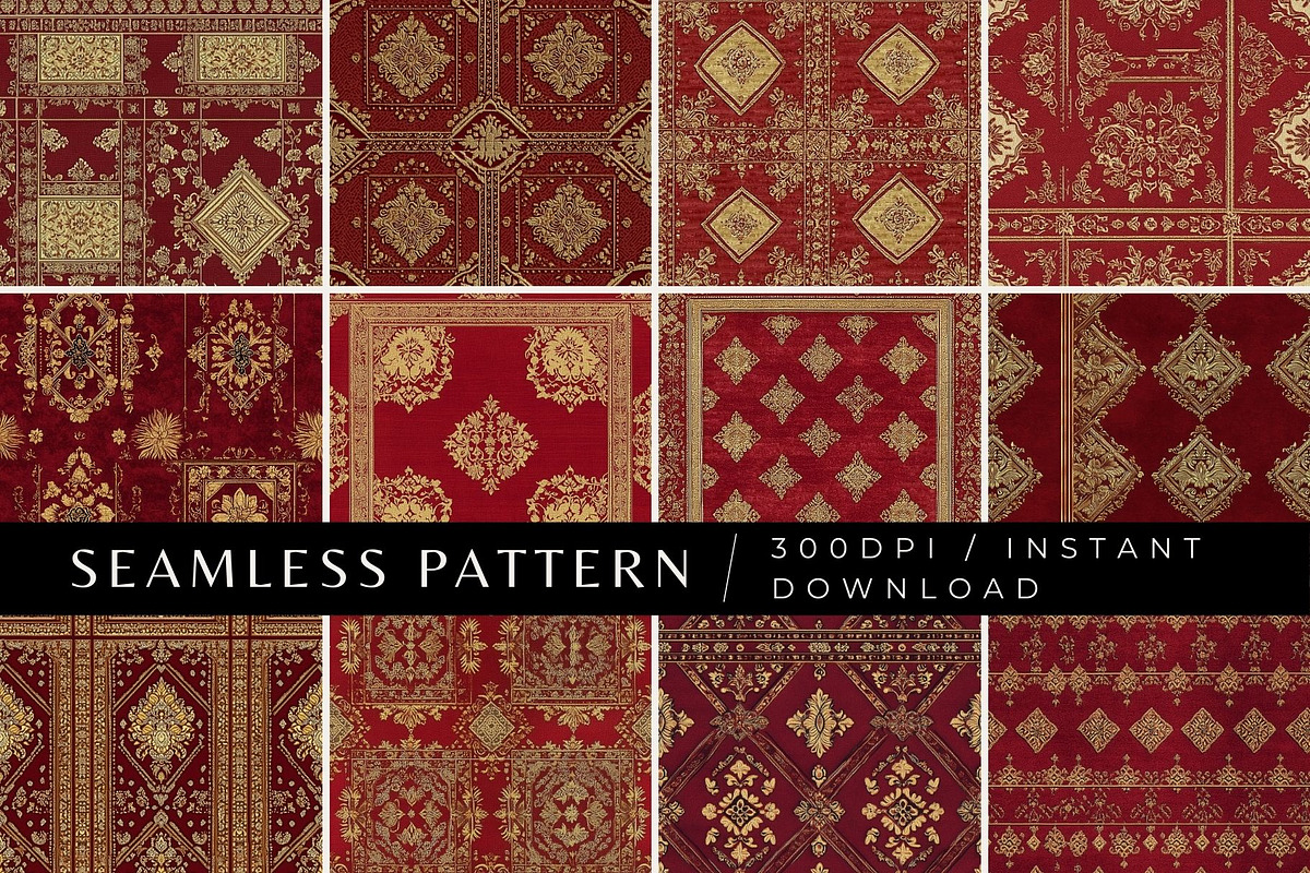 12 Silk of Siam Seamless Patterns, a Pattern Graphic by Inknfolly (Photo 1 of 7)