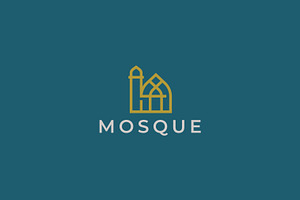 Mosque Logo Islamic Building Prayer, a Branding & Logo Template by Signatoro