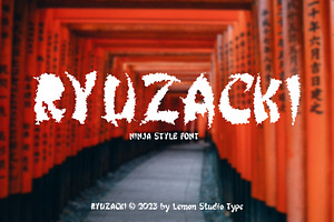 Ryuzacki - Display, a Symbol Font by Lemon Studio Type