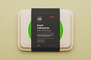 Takeaway Food Box Mockup