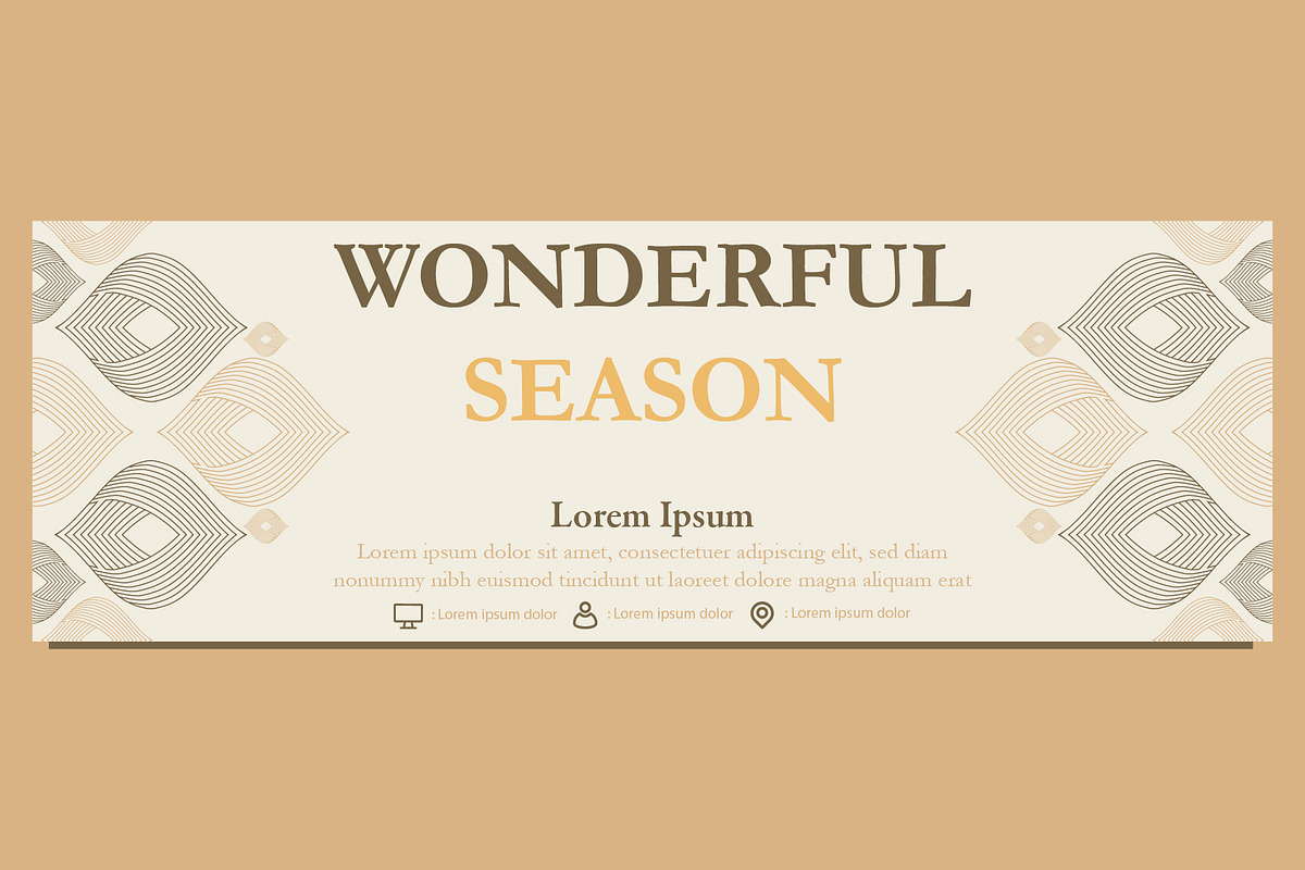 Abstract Floral Banner Template, a Marketing Template by sekitarief (Photo 1 of 3)