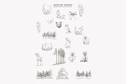 antique clipart graphite set, a Decorative Illustration by Pink Studio Art (Thumbnail 8 of 11)