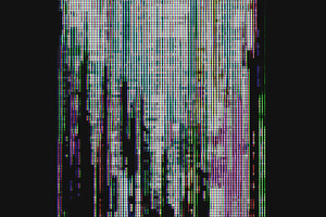 Abstract Digital Glitch CRT Monitor, an Abstract Photo by bbymedia.store