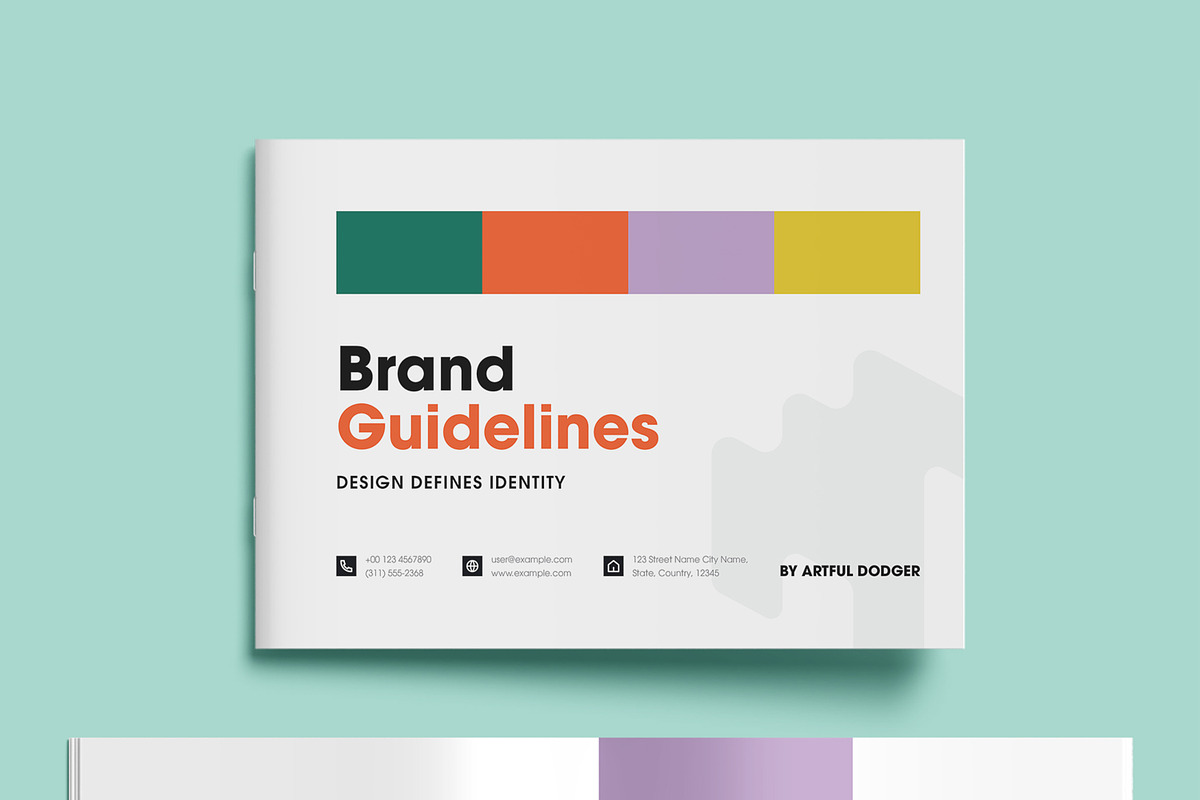 Modern Brand Identity Guideline Book, a Brochure Template by MightyDesign (Photo 2 of 9)