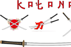 katana, an Object Illustration by Sharpner