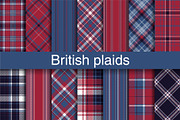 #78 British Plaids in Blue & Red, a Pattern Graphic by Plaid4You (Thumbnail 1 of 9)