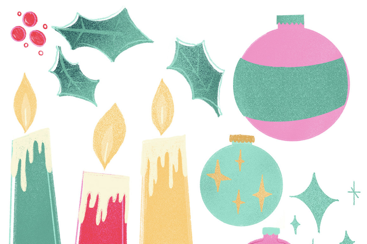 Holly Jolly Christmas Kit, an Illustration by Instinct Design Co (Photo 2 of 2)