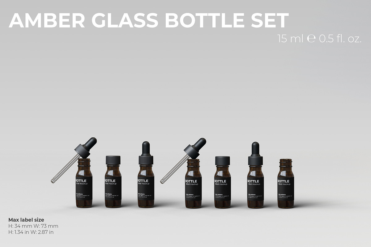 Amber Glass Scene Creator, a Packaging Mockup by KIPET (Photo 5 of 14)