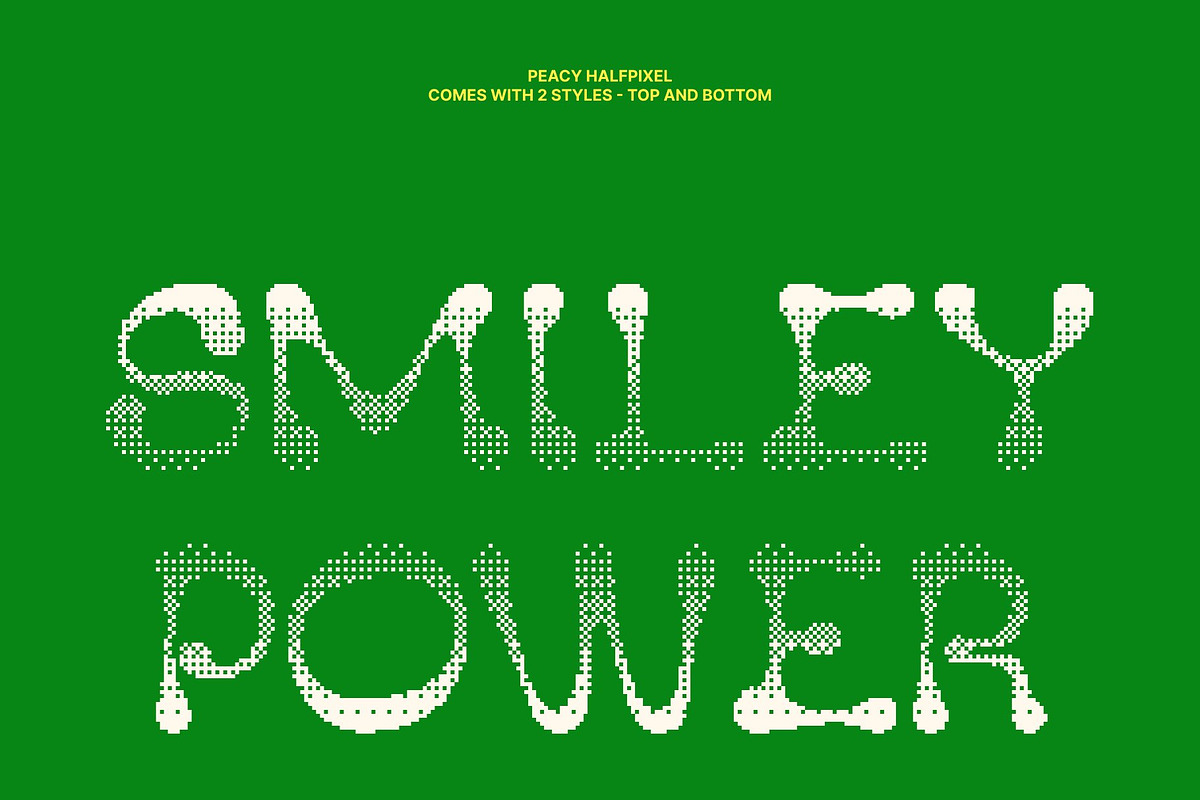 Peacy Halfpixel, a Serif Font by Craft Supply Co. (Photo 3 of 8)