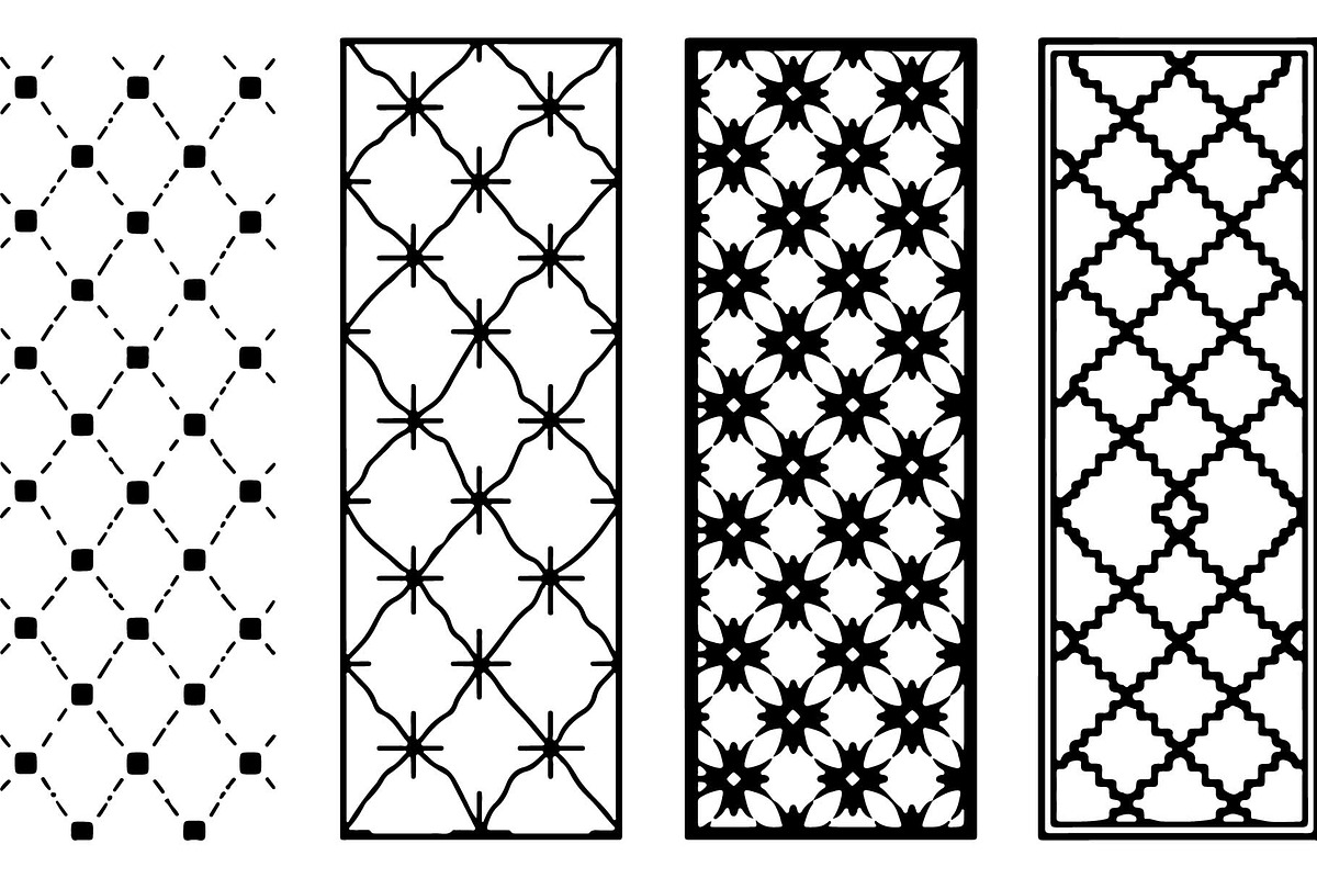 Geometric Pattern Panel Set, an Object Graphic by abu67222 (Photo 6 of 13)