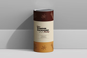 Paper Tube With Metallic Lid Mockup, a Packaging Mockup by Ram Studio LLC (Thumbnail 9 of 14)