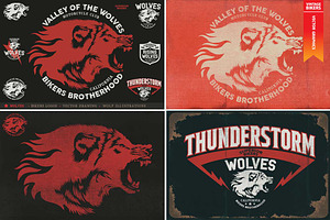 WOLVES - Bikers Logos