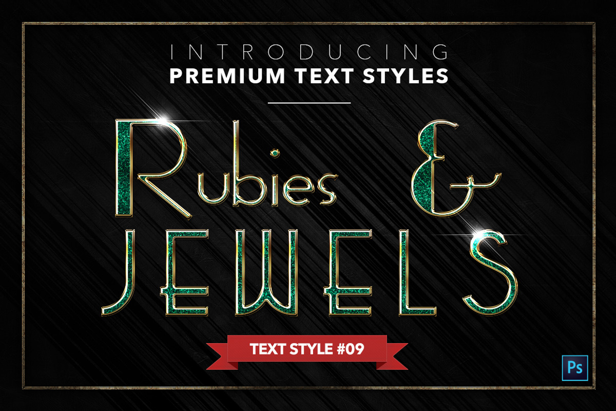 Rubies & Jewels #3 - 20 Text Styles, a Layer Style Add-On by Jonas Stensgaard (Photo 10 of 23)