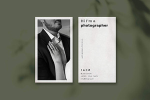 Photography Business Card Template, a Business Card Template by Saman Osama