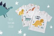 Cute Dino. Abstract Kids Set, an Object Graphic by MaNechaeva (Thumbnail 7 of 12)