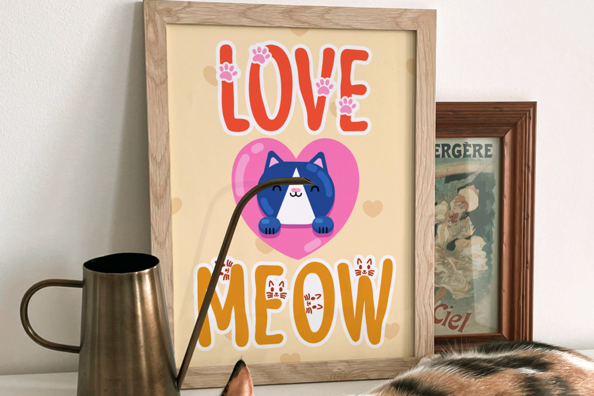 Meow Zilla - Display Cat Theme Font, a Font by PutraCetol Studio (Photo 11 of 11)