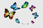 3D Neon Butterflies, an Animal Illustration by BazziBa♥ (Thumbnail 2 of 7)