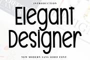 Elegant Designer, a Script Font by InermediaSTUDIO (Thumbnail 1 of 7)