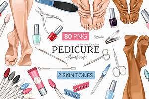 Pedicure Nail Salon Clipart