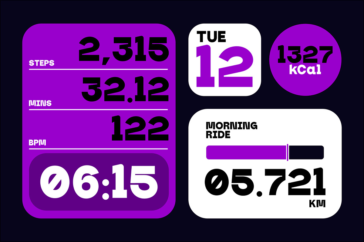 Zurimono - Monospaced Display, a Sans Serif Font by Bentype Studio (Photo 5 of 7)