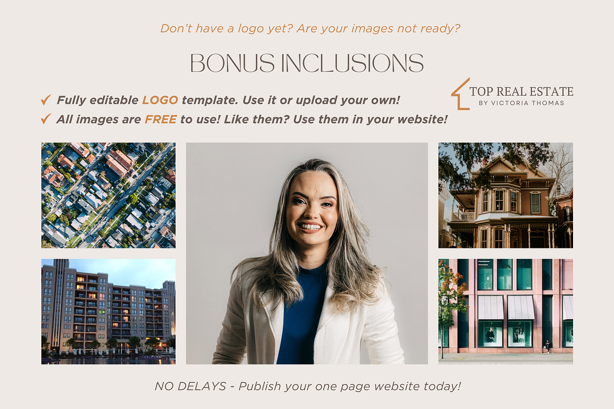 Canva Website Template Real Estate, a Landing Page Template by vectorocean (Photo 9 of 11)